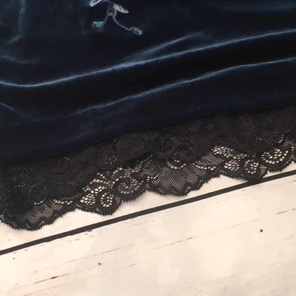 NWOT White House Black Market Teal Velvet Dress - Picture 4 of 8